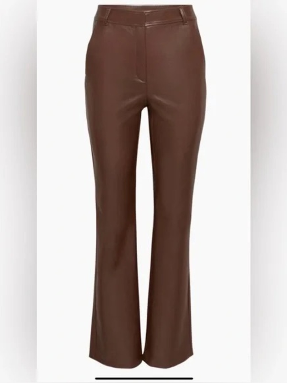 Aritzia Babaton Publish Vegan Leather Pants 16 Brown NWT $148